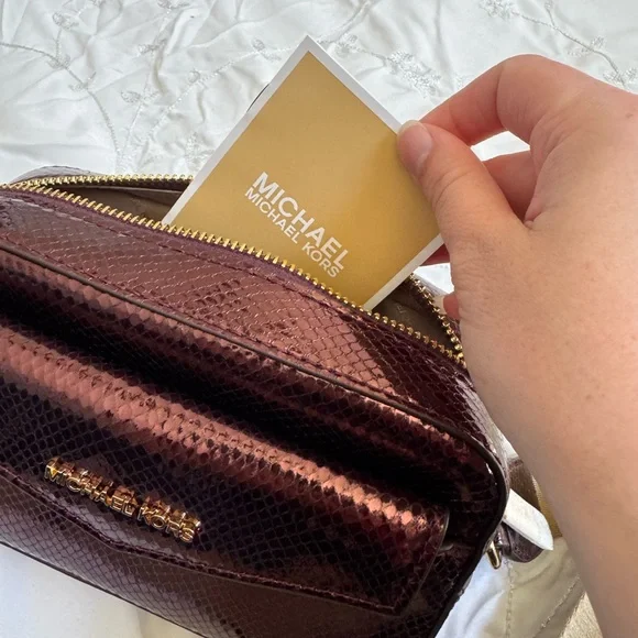 Michael Kors Metallic Crossbody Bag - Picture 4 of 6